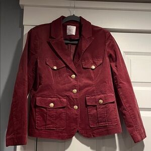 LC Lauren Conrad Deep berry Pink Blazer with Gold Buttons